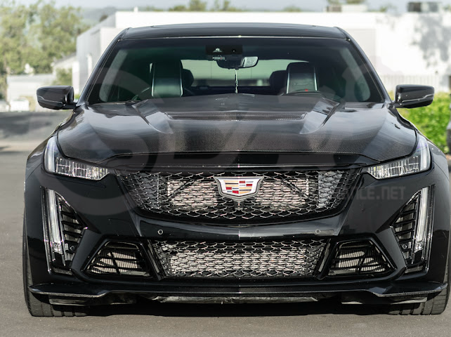 2020-Up Cadillac CT5 / CT5-V / CT5-V Blackwing | Blackwing Style CARBON FIBER Front Vented Hood